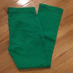 J. Crew Size 29 Green Denim