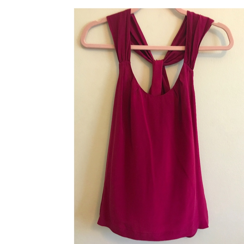 Silk Drape Back Tank