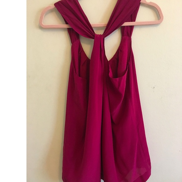 Silk Drape Back Tank - Picture 2 of 3