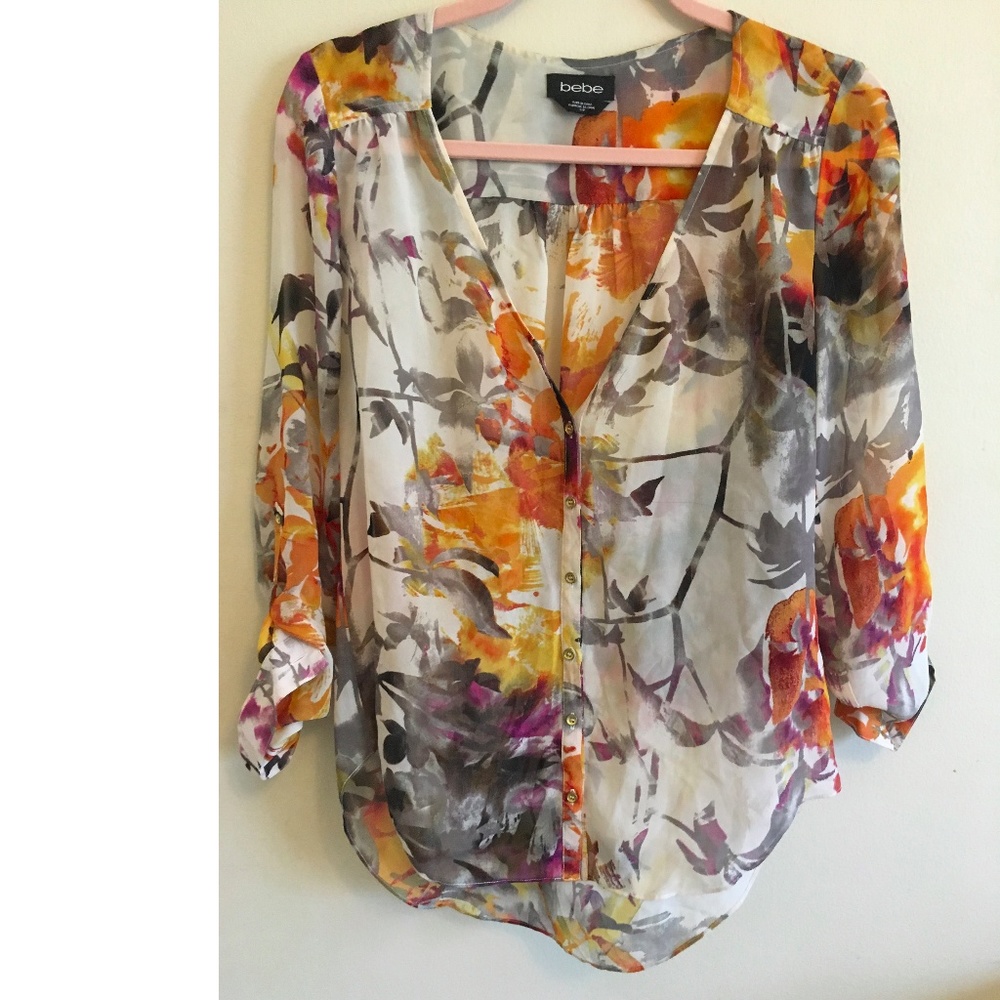 bebe Floral Blouse