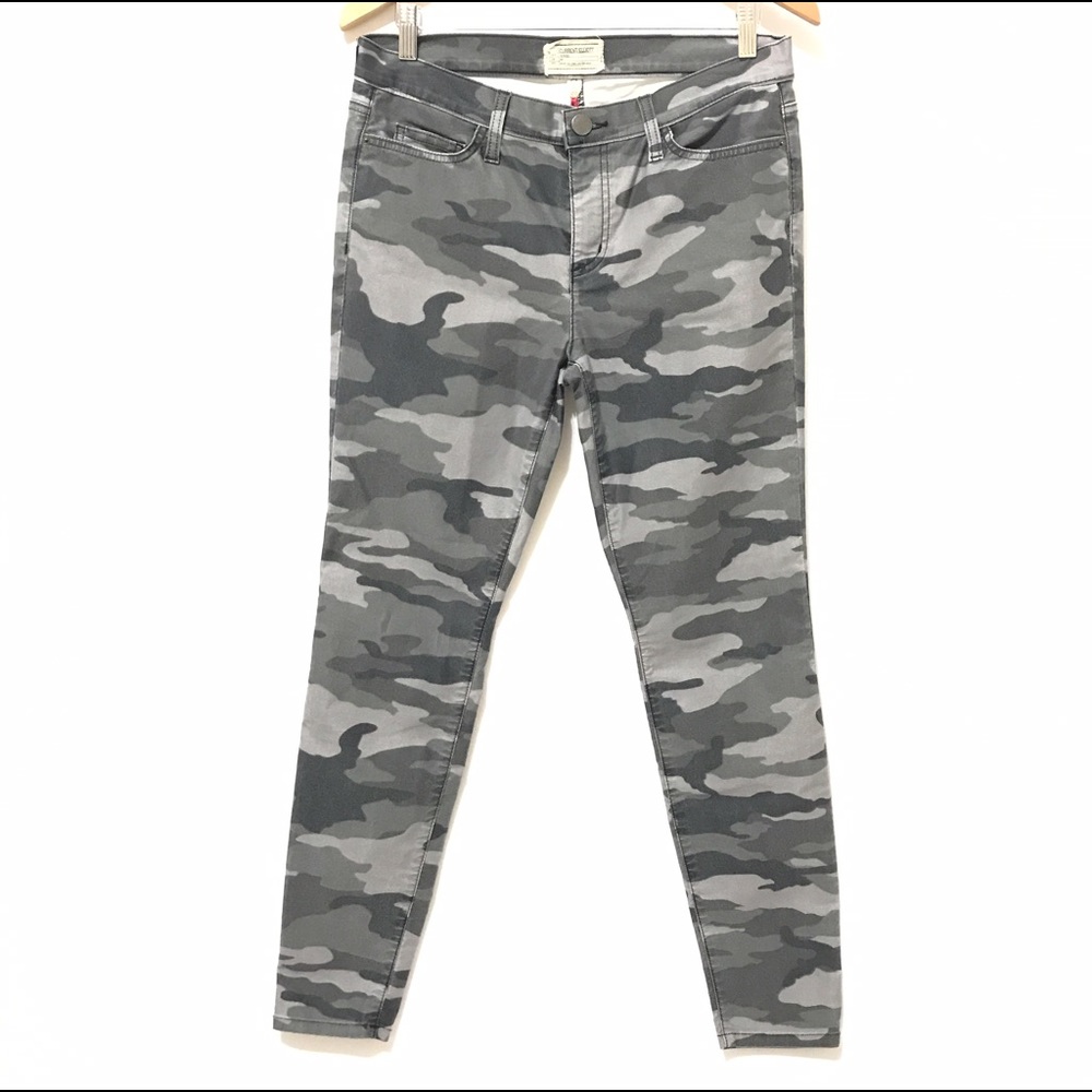 Current Elliott Skinny Jeans 31 Black Print New