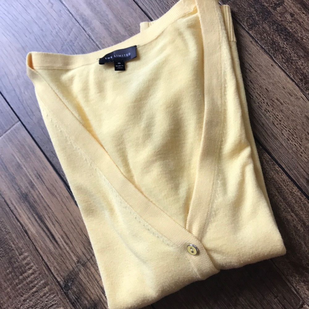 The Limited Pale Yellow Cardigan
