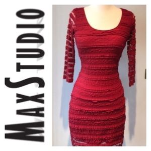 🔥PRICE DROPPED🔥🔥MAX STUDIO MARRON LACE DRESS