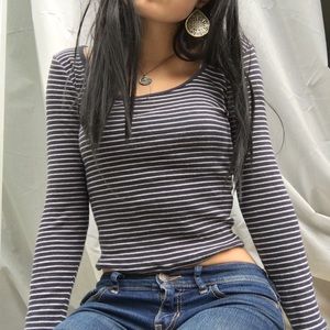 Striped forever 21 long sleeve shirt