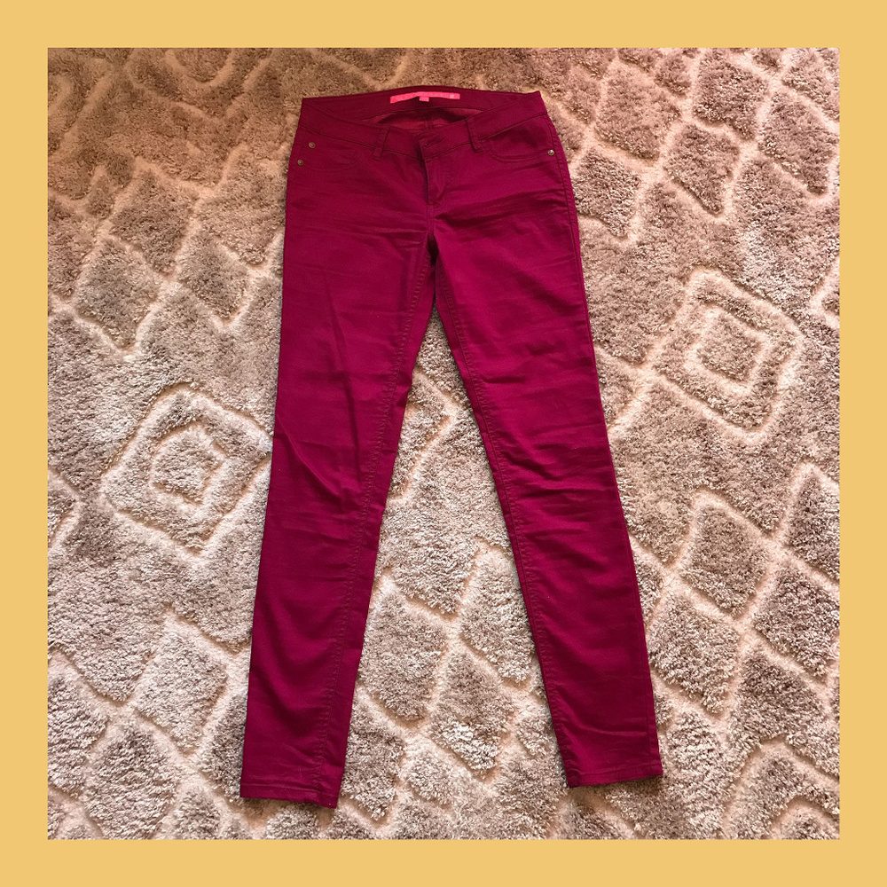 Raspberry Skinny Jean