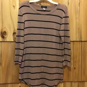 Brown and black striped shirt