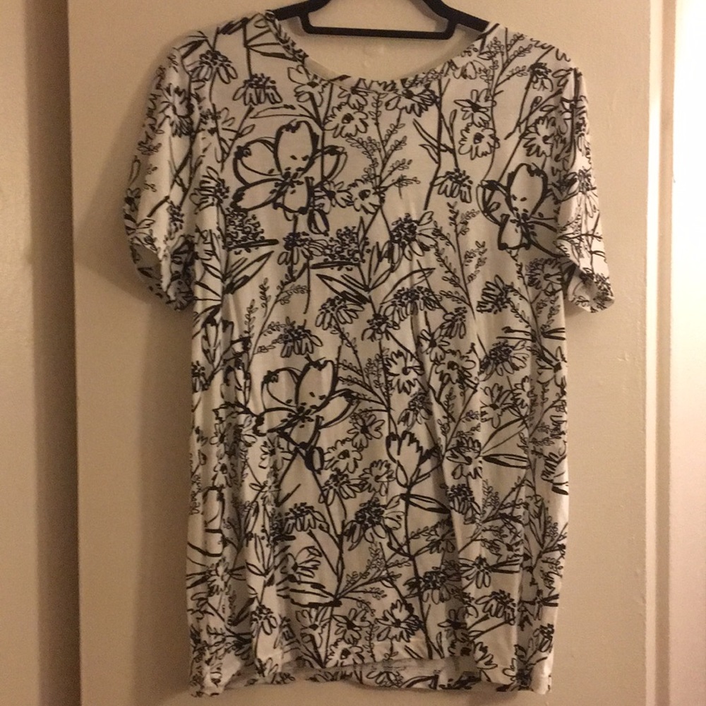 Loft Black and White T-Shirt