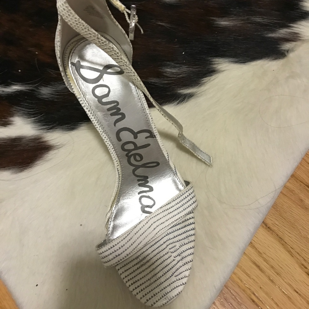 Sam Edelman White Heels