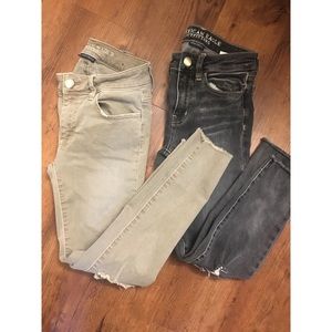 2 Pairs! Skinny Ankle Denim