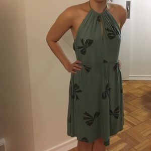 Green halter Betsey Johnson dress