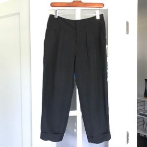 Anthropologie Coquille High Waisted Rolled Capris