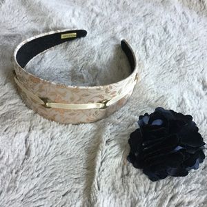 4/$15 Thick Headband & Flower Hair Clip