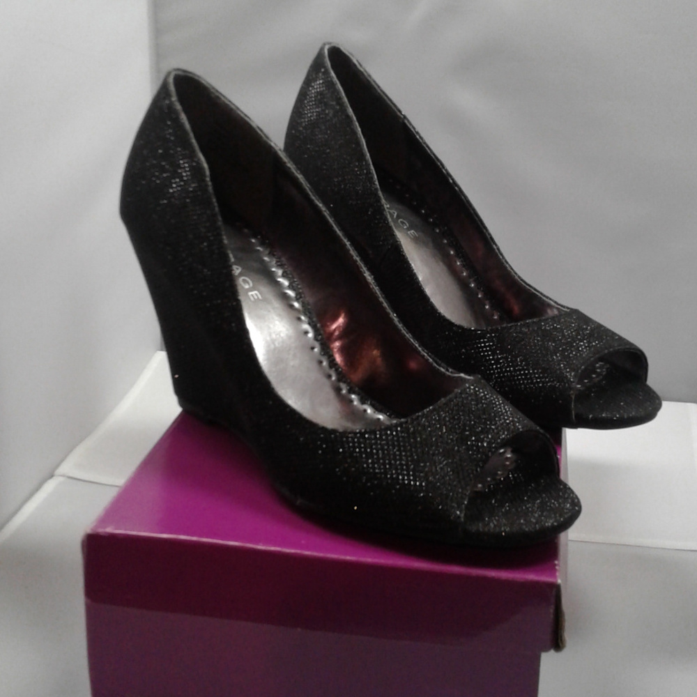 Rampage Women's Calisen Open-Toe Wedge Pumps