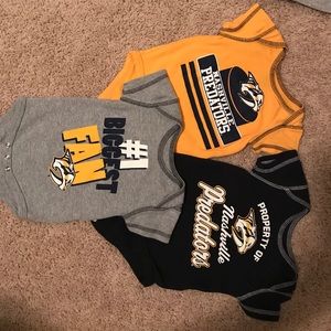 0-3 Month Nashville Predators Onsies