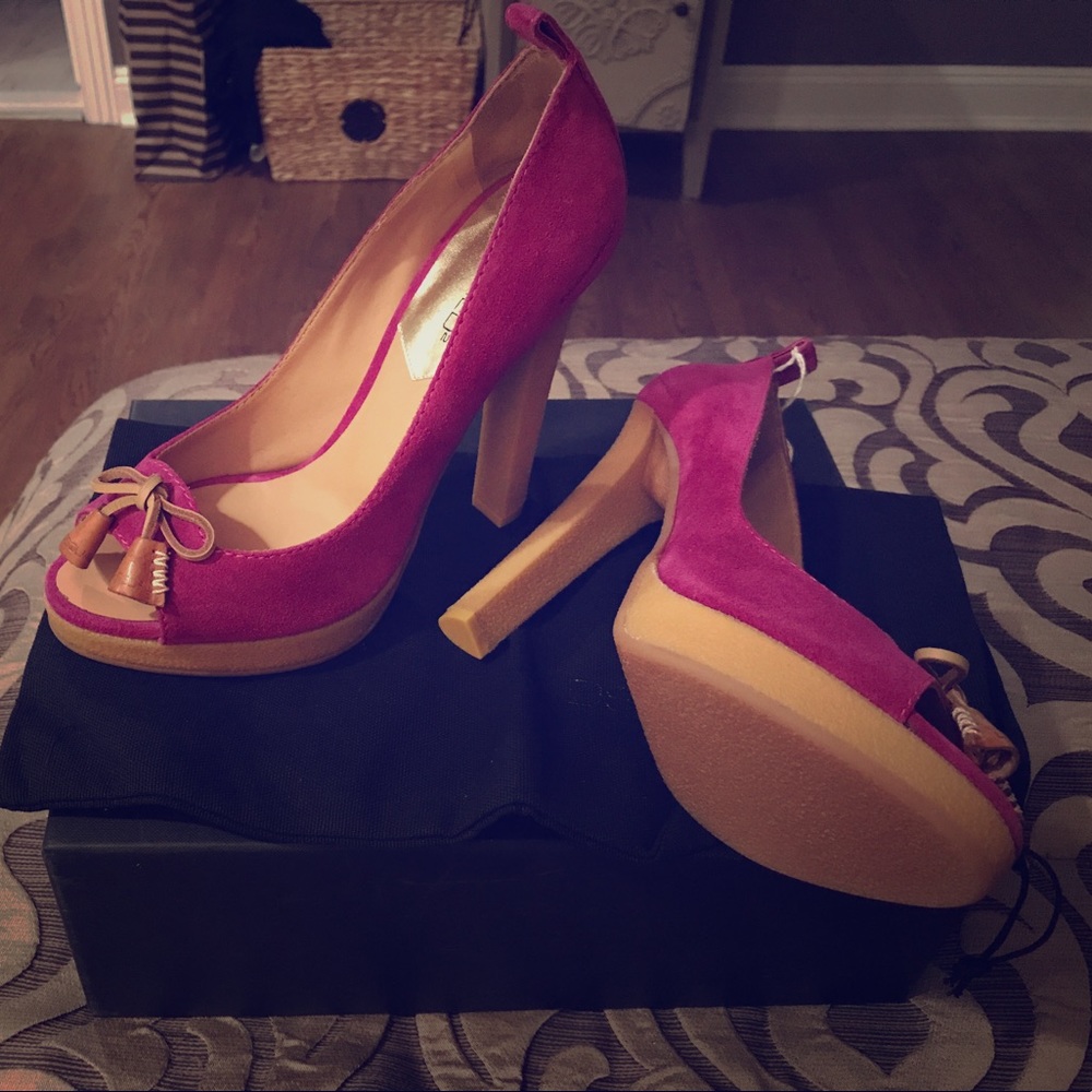DSQUARED suede pumps