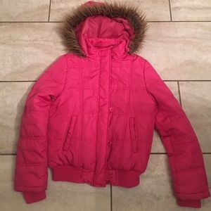 Pink winter jacket