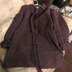 LL Bean Purple Winter Coat