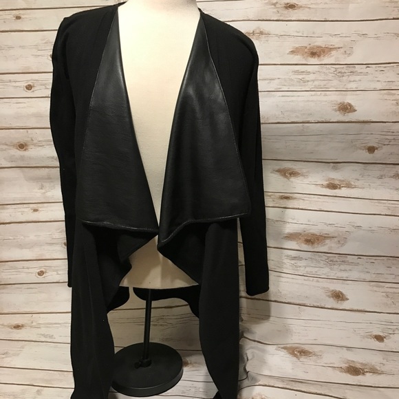 Zara Sweaters - Zara Pleather Cardigan