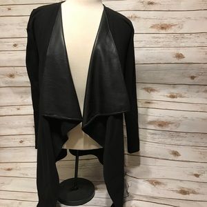 Zara Pleather Cardigan