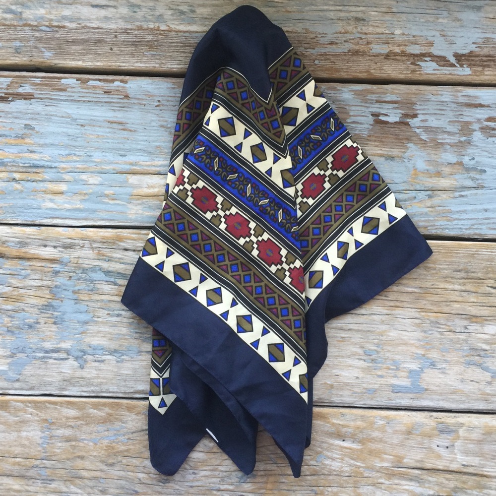 Southwest Motif Scarf (1980's)