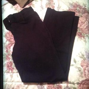 Black dress pants women's 7/8