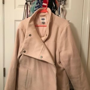 LAST CHANCE Blush fold over peacoat