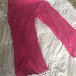 Pink crop pants