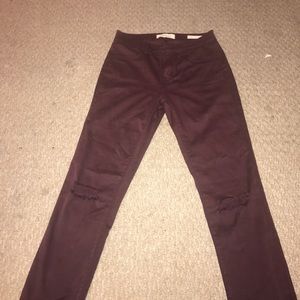 maroon colored pacsun leggings