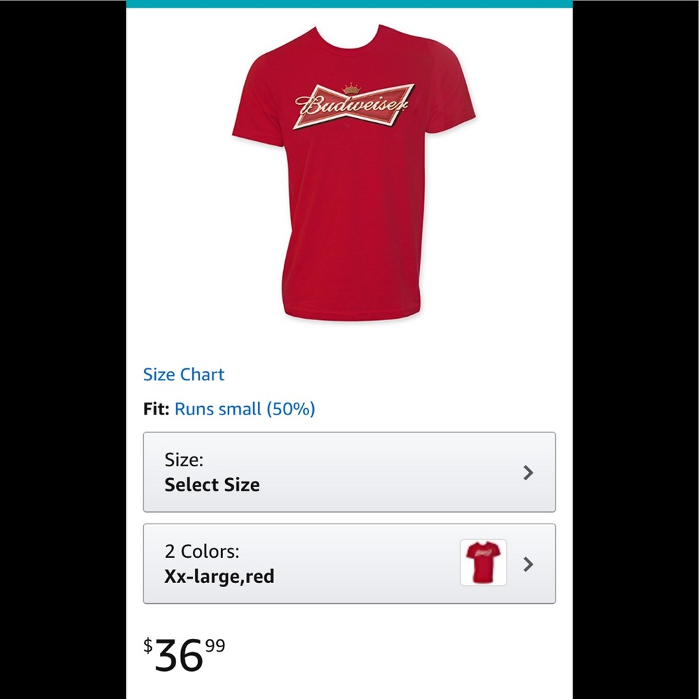 Budweiser Tshirt🤑 - Picture 2 of 3