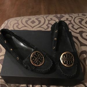 Tory Burch slip on suede flats