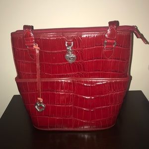 BRIGHTON Brand new red leather shoulder bag