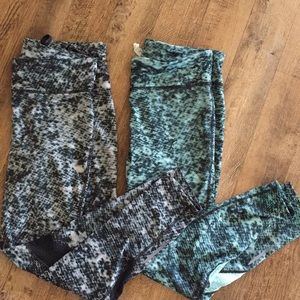 Under Armour leggings size large (blue pair only)