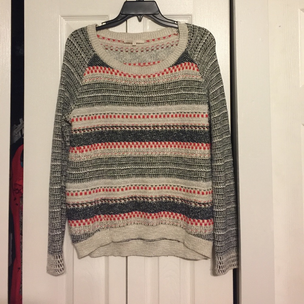 Multi colored knitted sweater