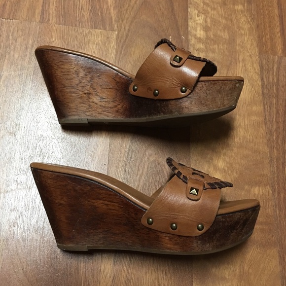 Jack Rogers Shoes - Jack Rogers cognac wedges