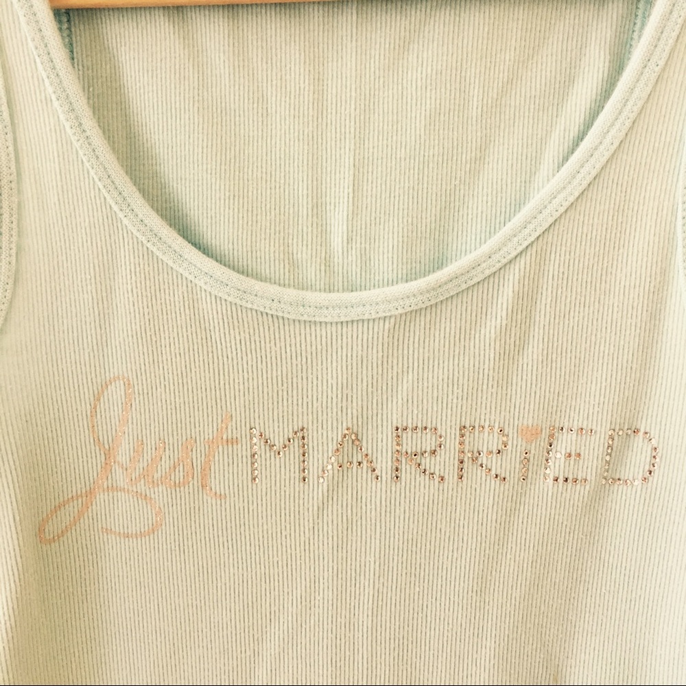 Victoria secret "Just Married" tank top