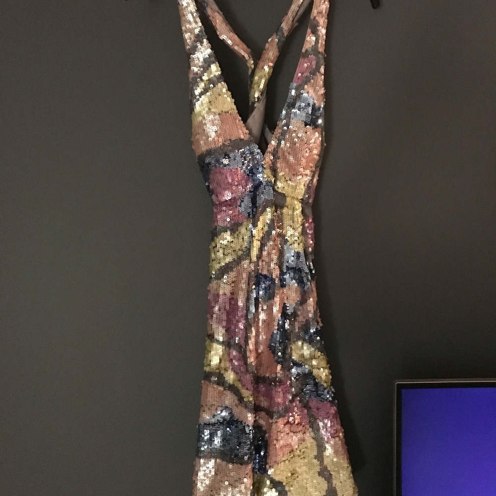 NEW - Multicolor A-Line Cocktail Dress