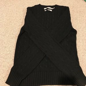 Tommy Hilfiger cable knit black sweater XS