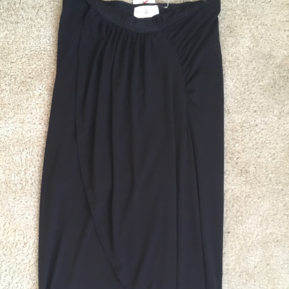 Black maxi skirt