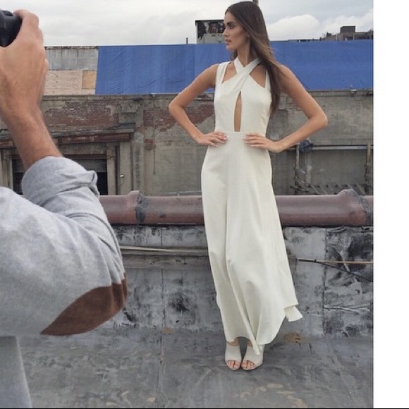 LaPINALABeL beautiful cream dress NEW - Picture 1 of 3