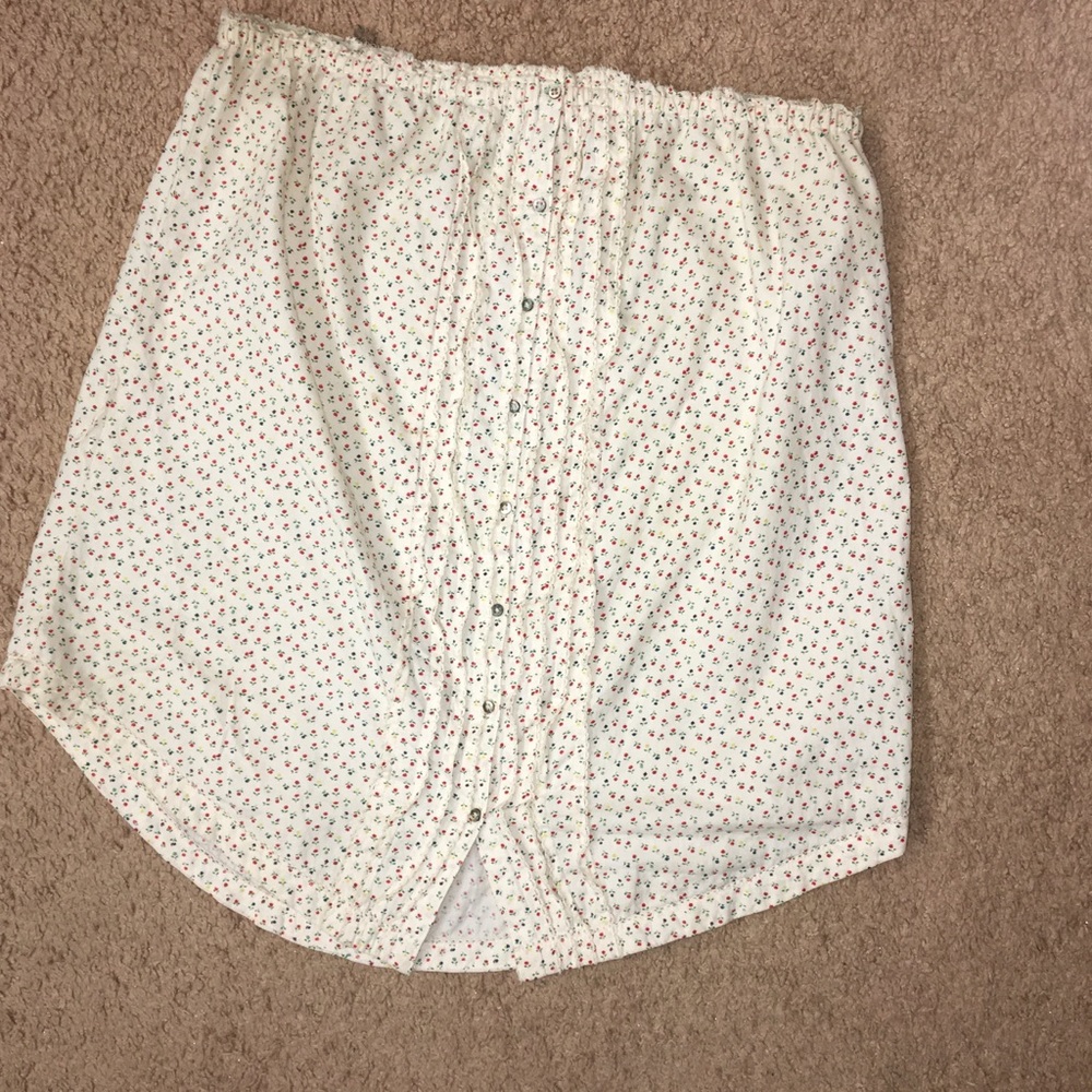 AERIE STRAPLESS BLOUSE