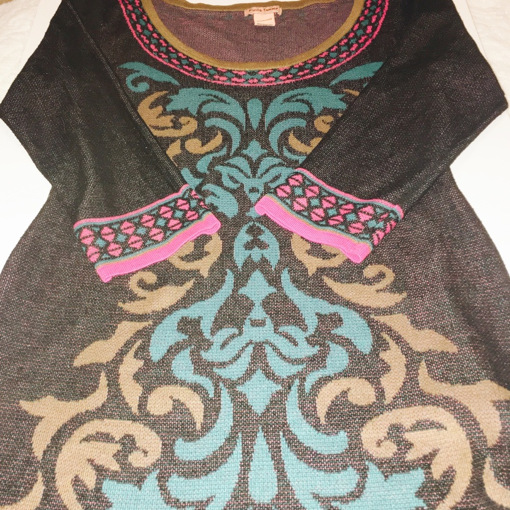 Anthropologie Flying Tomato Sweater Dress Size L