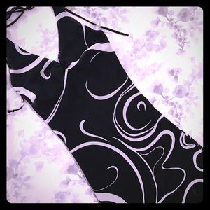 Black & White halter dress, size medium