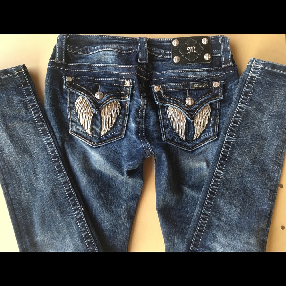 ⚜️Embellished angel pocket MISS ME JEANS⚜️