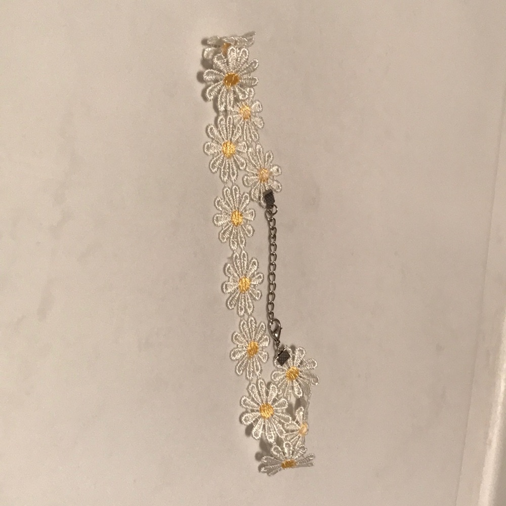 Fabric Flower Choker