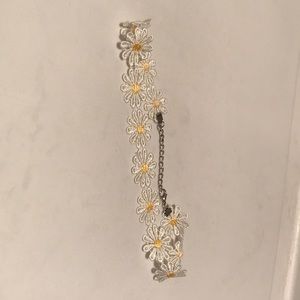 Fabric Flower Choker