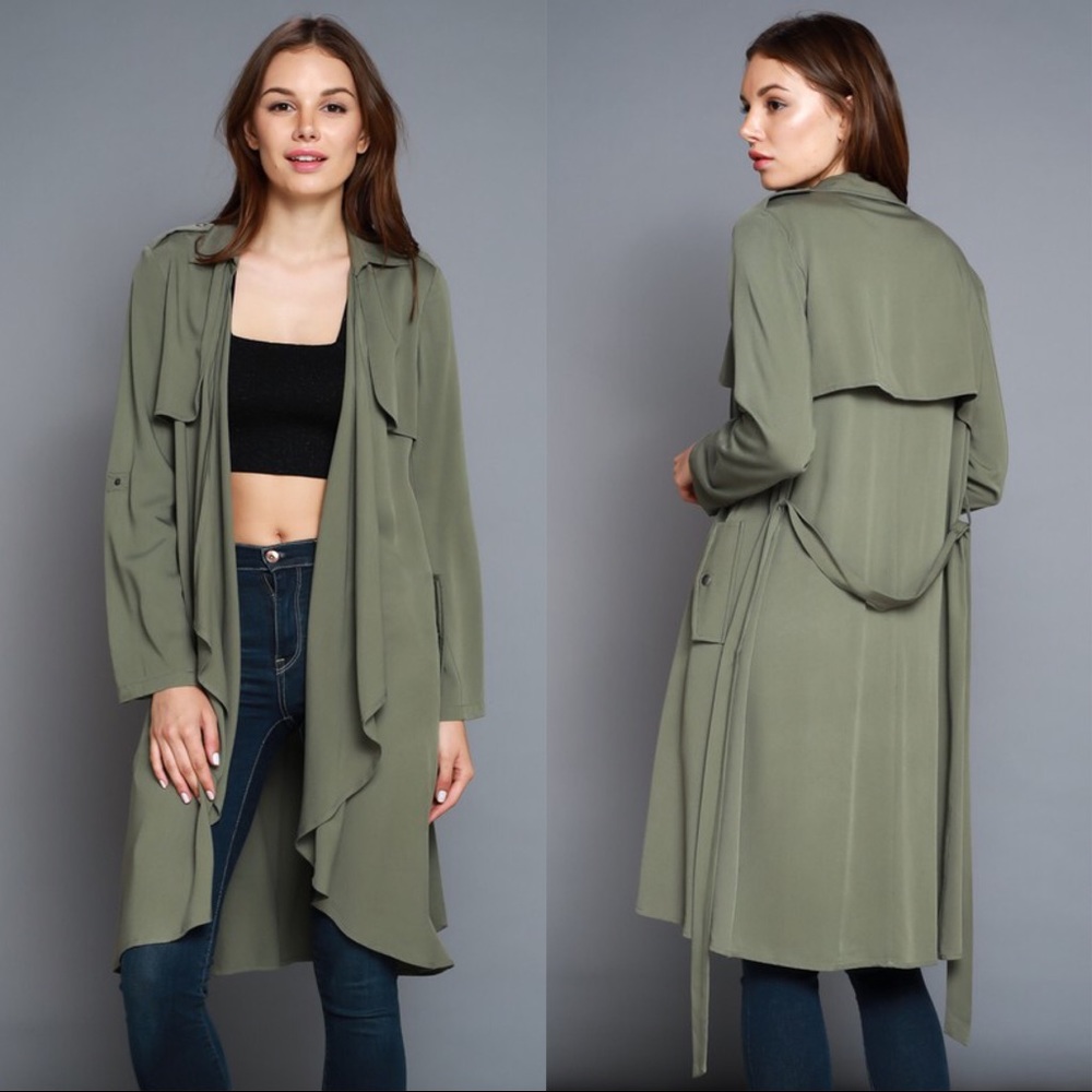 Olive Green Trench