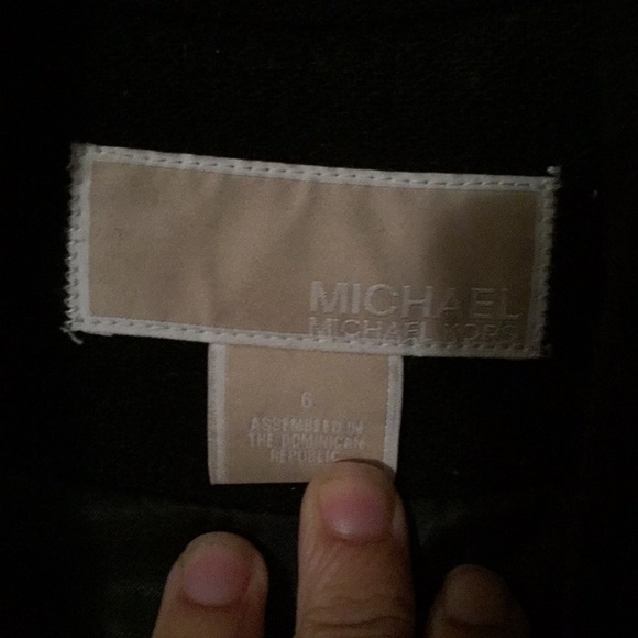 🍁SALE🍁Michael Kors Boiled Wool Peplum Pea Coat - Picture 4 of 8