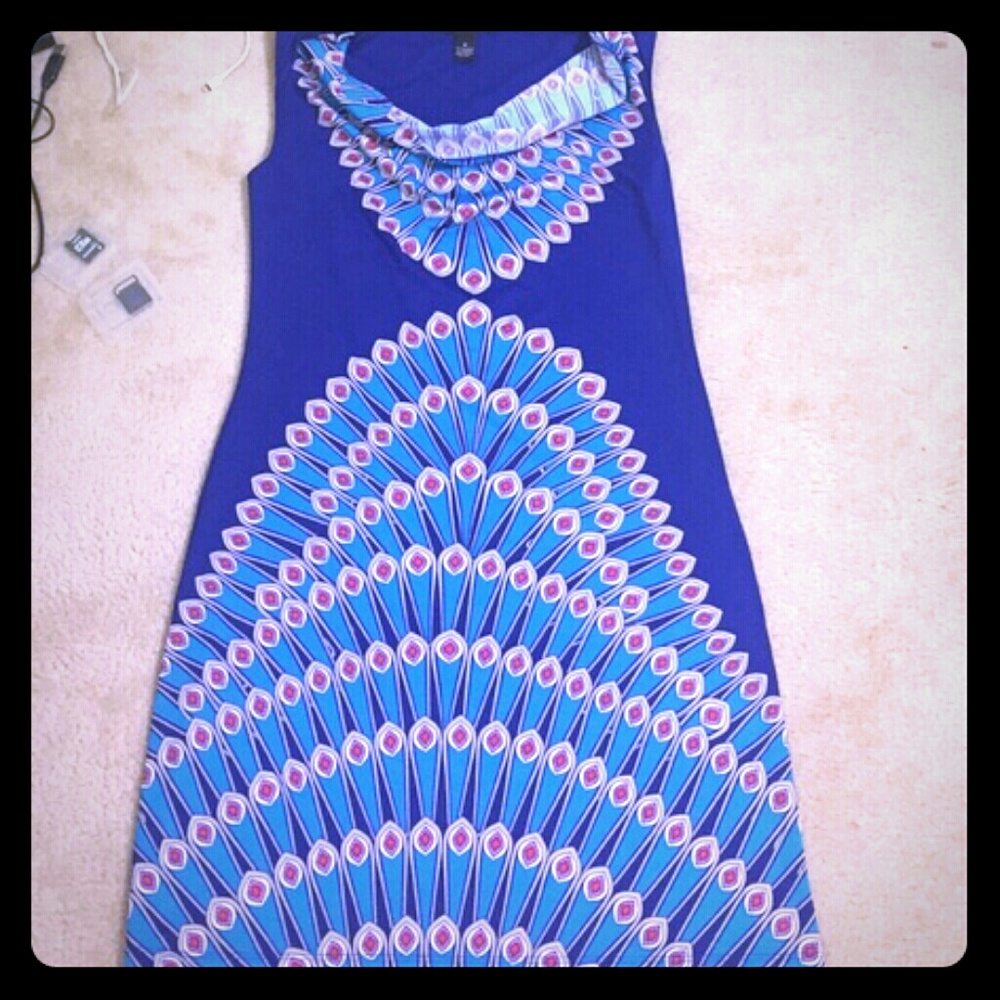International Concepts peacock dress