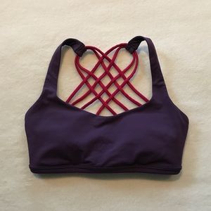 Lululemon Free To Be Wild Bra, 4 Purple Pink