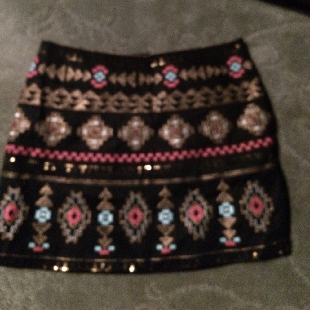 Mini skirt - silk liner